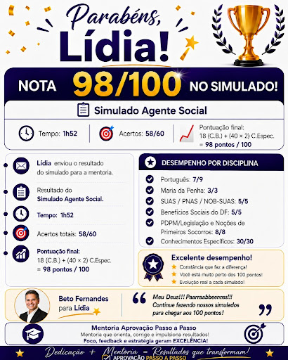 Comprovante Lídia - 98/100